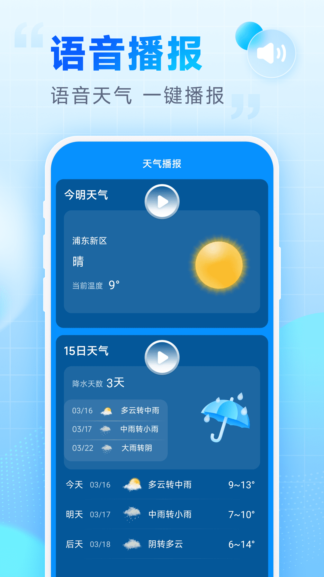 卓悦天气截图